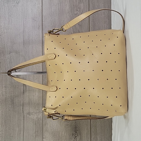 Madewell Handbags - Madewell Small Perforated Leather Crossbody Tote Shoulder Bag